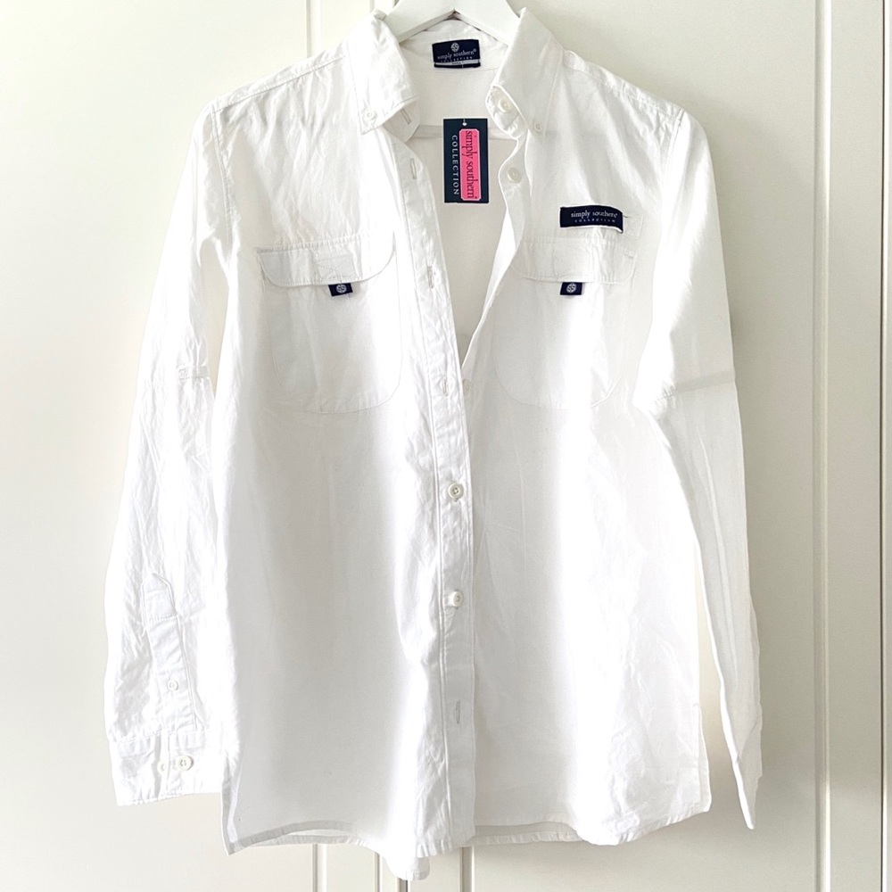 NEW Simply Southern White Dock Shirt